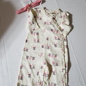 Gymboree Kitty Ballerina 0-3 Month NWT Romper & Headband.